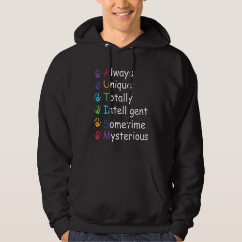 Autism Awareness Support Autism Kids For Mom Dad 2 Hoodie