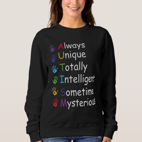 Autism Awareness Support Autism Kids For Mom Dad 2 Sweatshirt