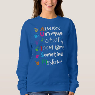 AUTISM AWARENESS Support Autism Kids for Mom Dad Sweatshirt