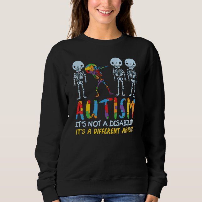 AUTISM AWARENESS Support Autism Kids for Mom Dad Sweatshirt (Front)