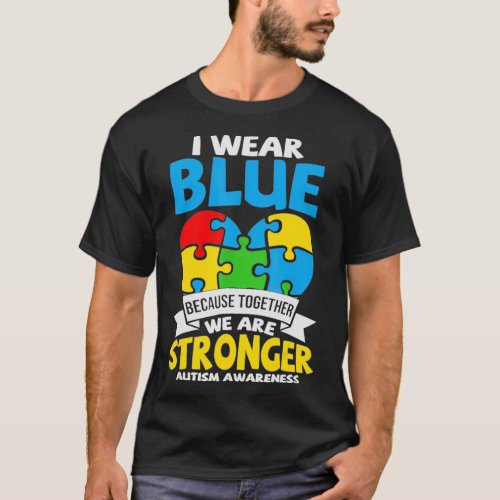 AUTISM AWARENESS Support Autism Kids for Mom Dad   T_Shirt