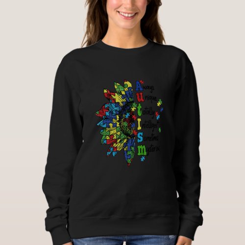 Autism Awareness Support Autism Kids For Mom Dad W Sweatshirt