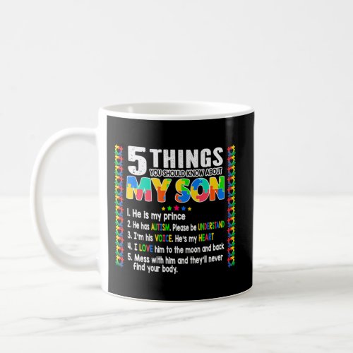 Autism Awareness Support Autism Son For Mom Dad Coffee Mug