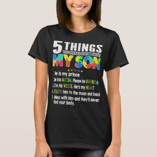 Autism Awareness Support Autism Son Kids for Mom D T-Shirt