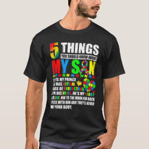 Autism Awareness Support Autism Son Kids For Mom D T-Shirt