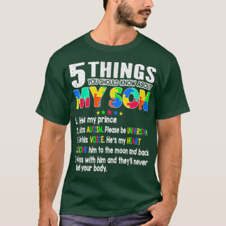 Autism Awareness Support Autism Son Kids for Mom T-Shirt