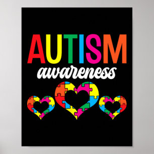 Autism Awareness Support Autist Autists Autistic A Poster