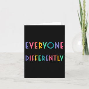 Autism Awareness Support Card
