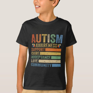 Autism Awareness Support Care Acceptance for women T-Shirt