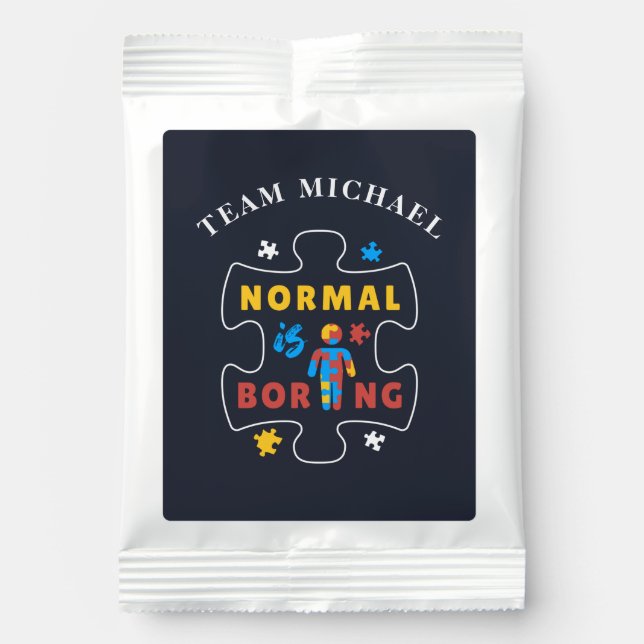 Autism Awareness Support Custom Family Reunion Lemonade Drink Mix (Front)