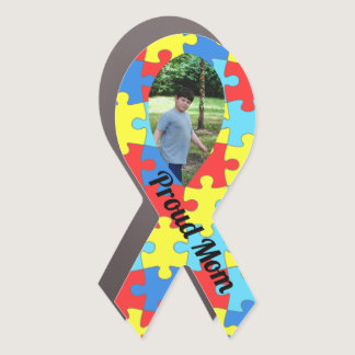 Autism Awareness Support Photo Portrait Car Magnet