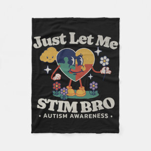 Autism Awareness Supportive Stimming Cute Butterfl Fleece Blanket