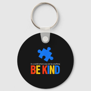 Autism awareness teacher be kind why fit in doctor keychain