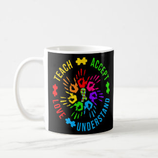 Autism Awareness Teacher  Teach Accept Understand  Coffee Mug