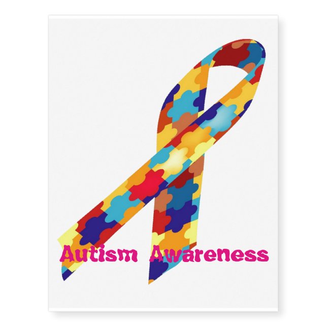 Autism Awareness Temporary Tattoos (Front)