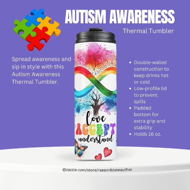 Autism Awareness Thermal Tumbler (Creator Uploaded)