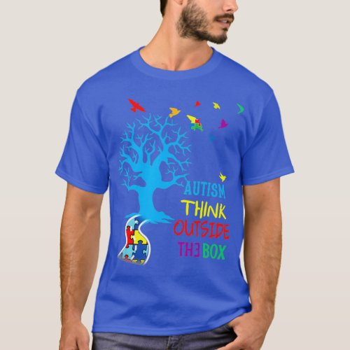 Autism Awareness Think Outside The Box T_Shirt