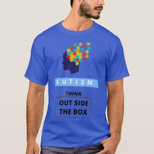 Autism Awareness Think Outside The Box Triblend T_Shirt