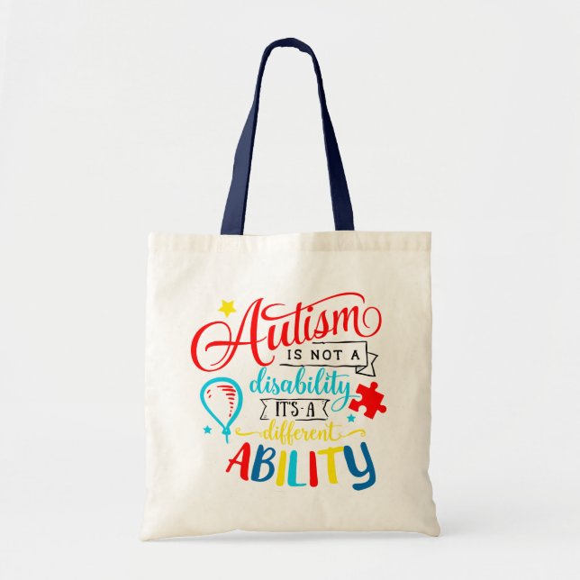 Autism Awareness -  Tote Bag (Front)