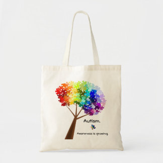 Autism Awareness Tree Bag