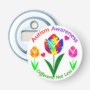 Autism Awareness Tulip Bottle Opener