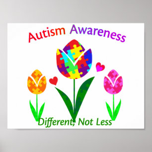 Autism Awareness Tulip Poster