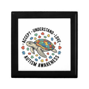 Autism Awareness Turtle Puzzle Vector Design_1 Gift Box