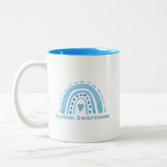 Autism Awareness Two-Tone Mug, 11 oz Two-Tone Coffee Mug