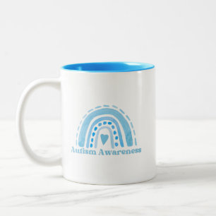 Autism Awareness Two-Tone Mug, 11 oz Two-Tone Coffee Mug