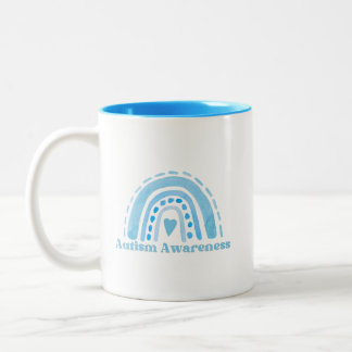 Autism Awareness Two-Tone Mug, 11 oz Two-Tone Coffee Mug