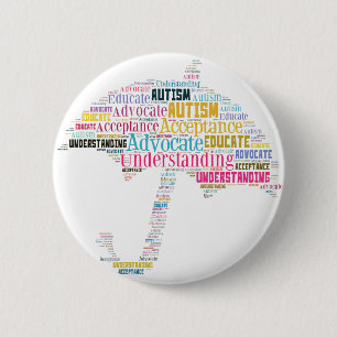 Autism Awareness Umbrella Products Pinback Button