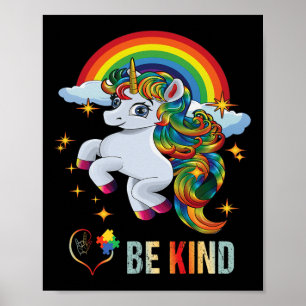 Autism Awareness Unicorn Be Kind Asl Love Sign Lan
