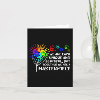 Autism Awareness Unique Masterpiece Cool Parents K Card