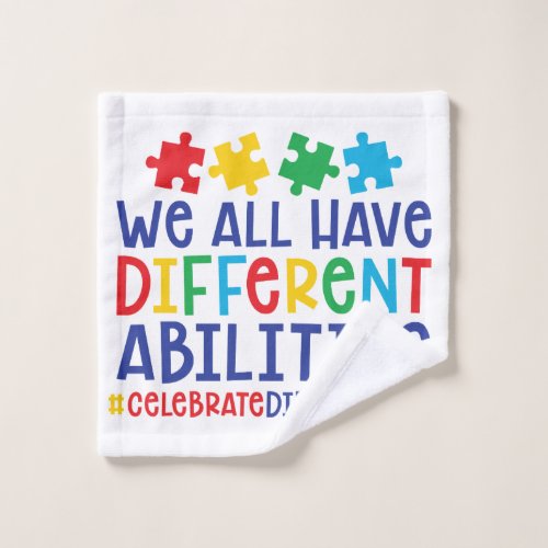 Autism Awareness Wash Cloth