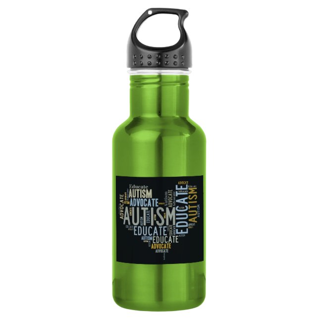 Autism Awareness Water Bottle (Front)