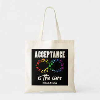 Autism Awareness Wear Red Instead In April 2022 RE Tote Bag