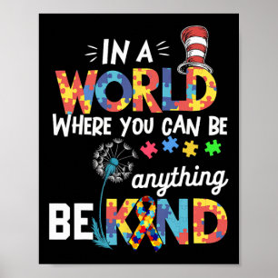 Autism Awareness Why Fit In Doctor Teacher Cat In Poster