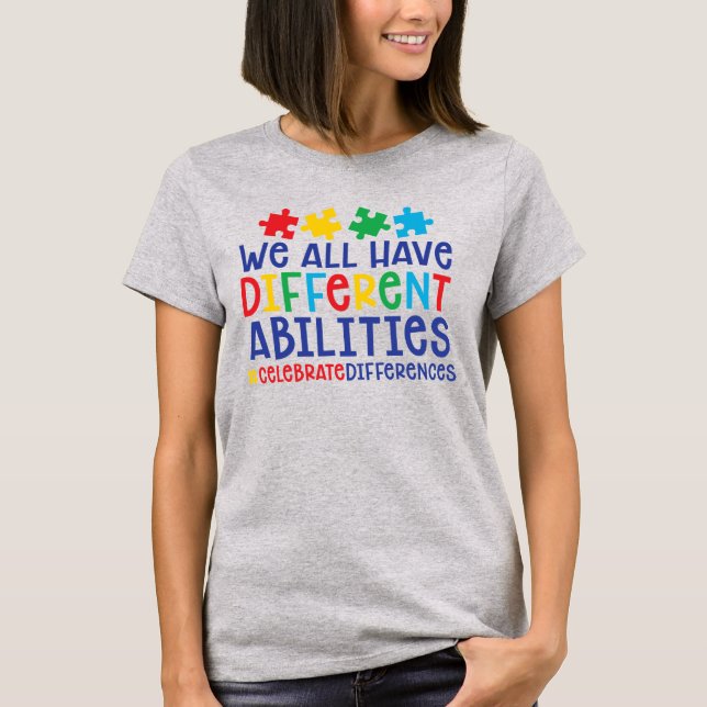 Autism Awareness Women's Basic T-Shirt (Front)