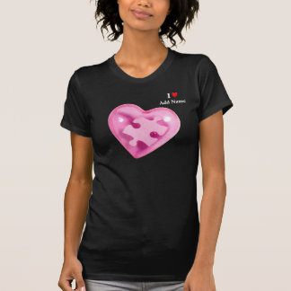 Autism Awareness Womens Shirt Pink Heart Customize