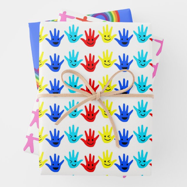Autism Awareness Wrapping Paper Sheets (In situ)