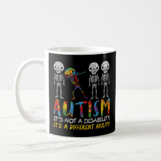 Autism Awerness - Skeleton Dabbing Autistic Kids A Coffee Mug