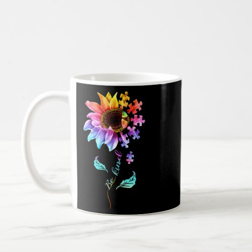 Autism Be Kind   Autism Flower Be Kind   1  Coffee Mug