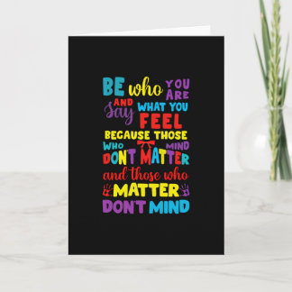 Autism Be With You Puzzle Rainbow Awareness Card