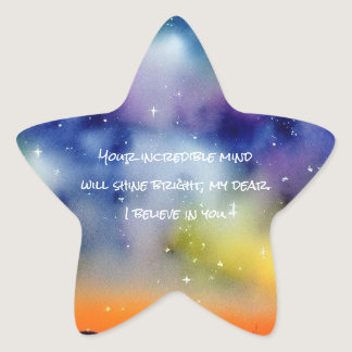 Autism - Boost Child Confidence - Starry Mind Star Sticker