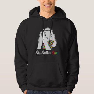 Autism Brother Big Brother Bear Autism Awareness Hoodie