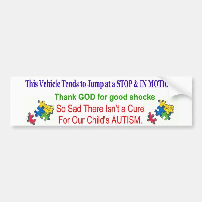 autism bumper sticker (Front)