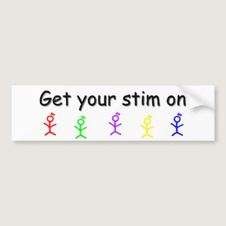 Autism Bumper Sticker "Get Your Stim On."