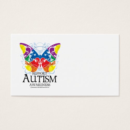 Autism Butterfly Business Card Templates