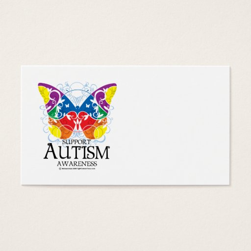 Customizable Autism Butterfly Business Card Templates