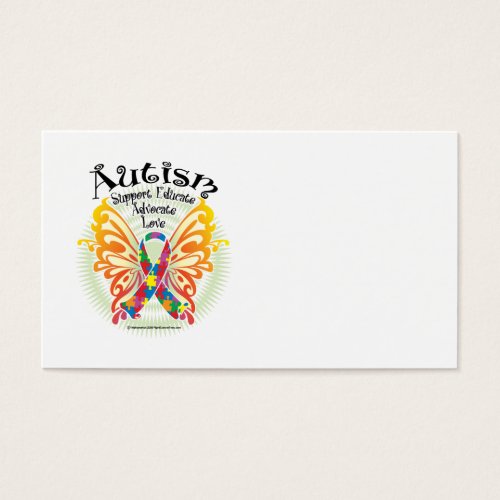 Autism Butterfly 3 Business Card Templates